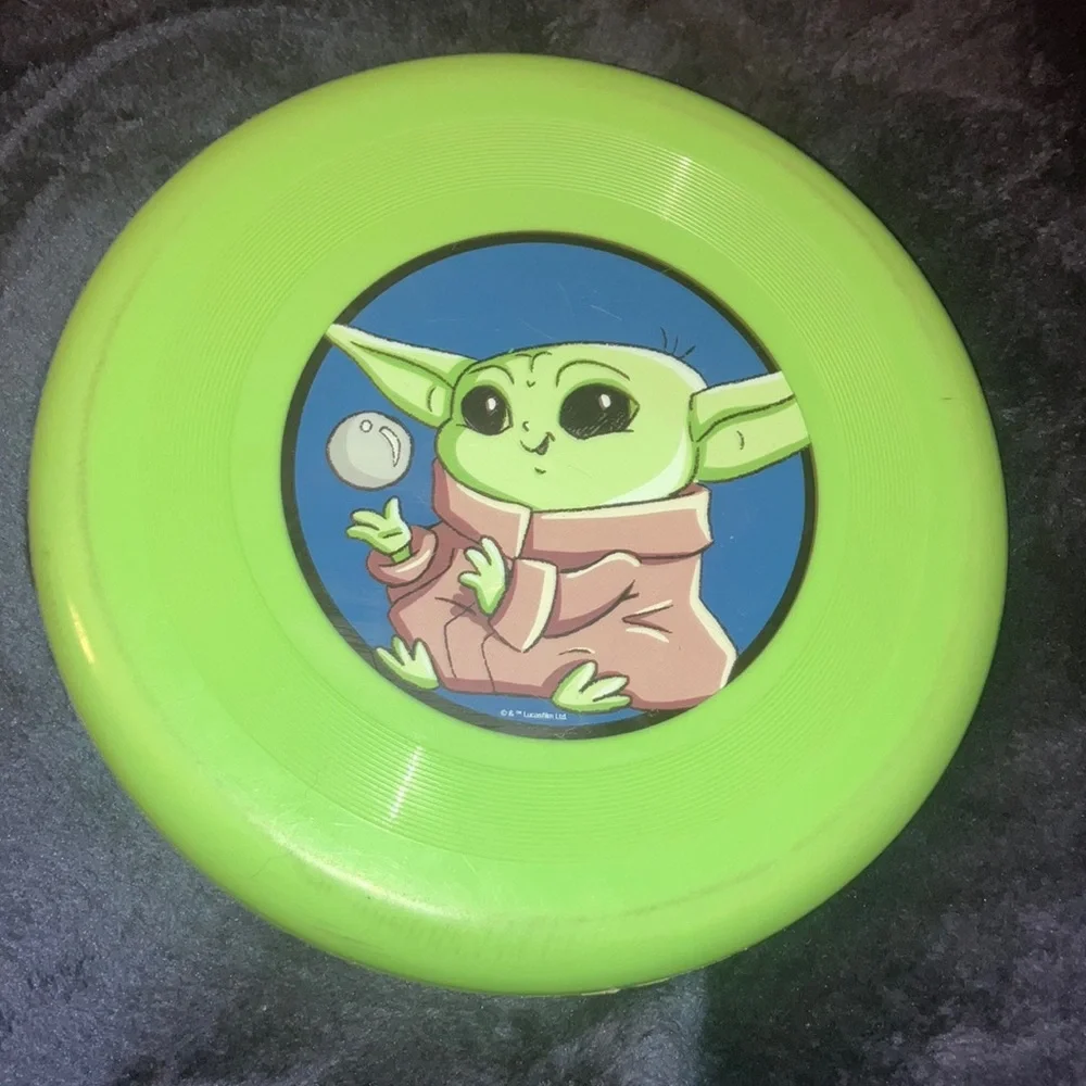 Green Disney Baby Yoda Frisbee